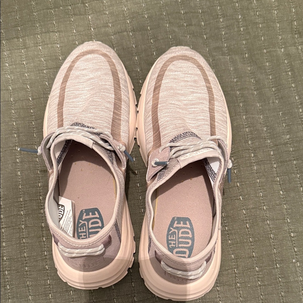 Hey Dude Green and Gray Sneakers